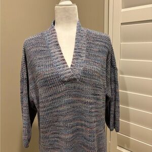 J. Jill Multicolor V-Neck Sweater